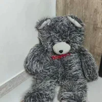 دو عدد عروسک خرسی بزرگ قرمز و این رنگ