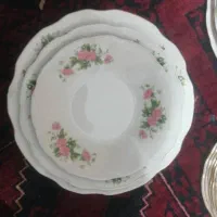 سرویس گل سرخی|ظروف سرو و پذیرایی|شیراز, هفت تنان|دیوار