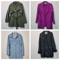 ۳۰عدد پالتو مانتو بارانی ببینید سایز فری۴۴.۵۰