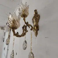 تولیدی لوستر رستمی .لوستر ۴ شاخه ۸ شعله برنز پرکار|لوستر و چراغ آویز|نظرآباد, نظرآباد|دیوار