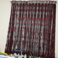 پرده تور و زیرپرده عرض یک و نیم  ارتفاع یک و هفتاد