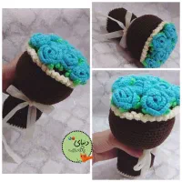 دسته گل دستبافت و موندگار