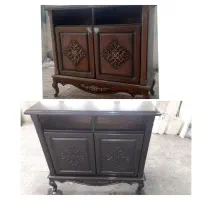 نقاشی چوب و ساختمان