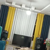 پرده پذیرایی و پرده کرکره ای در حد و تمیز نو