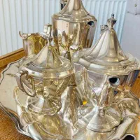 تی ست رد بارتون سیلور پلیت آمریکایی|ظروف سرو و پذیرایی|تهران, راه آهن|دیوار
