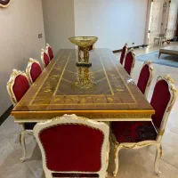 مبلمان ۷ نفره و میز ناهارخوری ۱۲ نفره استیل ترک|مبلمان خانگی و میز عسلی|تهران, فرمانیه|دیوار