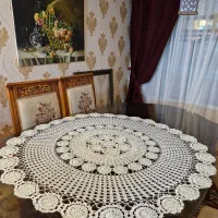 رومیزی قلاب بافی