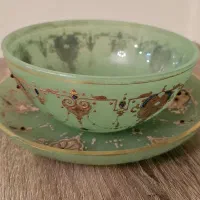 کاسه و زیر بارفتن دونه نشان  عتیقه