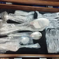 سرویس قاشق چنگال 12نفره استیل ژاپن|ظروف سرو و پذیرایی|قم, پردیسان|دیوار