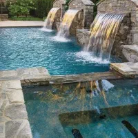 انواع نازل استیل پرده ایی بارانی شیشه ایی و استخری