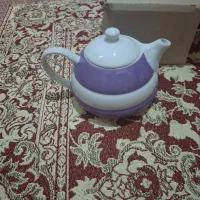 قوری چینی رنگ بنفش