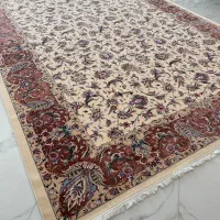 یک تخته فرش ۱۲متری ماشینی ابریشم آکرلیک۱۲۵۰شانه نو