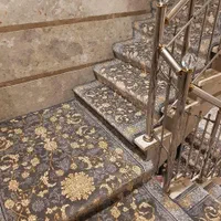 کناره فرش طوسی نقره ای طلا کوب ۵۰۰شانه