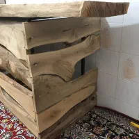 میز چوبی با اسلب گردو|مبلمان خانگی و میز عسلی|سیرجان, |دیوار