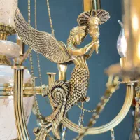 لوستر‌ نـ‌ـه شاخه سنگی/تعویض لوستر کهنه با نو