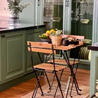 میز و صندلی تاشو پلی وود،تراس،بالکن،کافه،آشپزخانه|میز و صندلی غذاخوری|وحیدیه, |دیوار