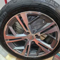 رینگ‌کربن سایز ۱۶ دودی ورخ تراش با لاستیک چینی