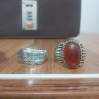 انگشترعقیق کهنه،قواره داروحلقه نقره|جواهرات|بندر کنگان, |دیوار