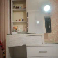 تخت و تشک و میز ارایش یک نفره|تخت و سرویس خواب|برخوار, |دیوار