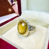 انگشتر فوق لوکس سنگ سیترین کوارتز معدنی اصل برزیلی|بدلیجات|تبریز, |دیوار