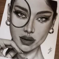 سفارش حرفه ای چهره سیاه قلم|تابلو، نقاشی، عکس|قم, نیروگاه|دیوار