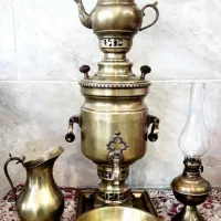 سماور ذغالی برنجی