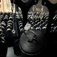 انگشترنقره روکش طلا سفید|جواهرات|ایلام, |دیوار