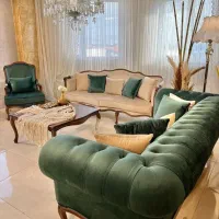مبل ابزاری و کلاسیک همراه با میز عسلی ست کار