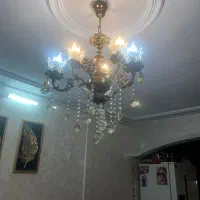 لوستر برنز سه شاخه و ۶شعله|لوستر و چراغ آویز|ملارد, |دیوار