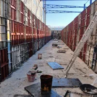 ارماتوربندی اسکلت فلزی بتن الماتورپی استخر