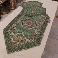 ترمه ابریشم یزد|پرده، رانر، رومیزی|گرمسار, |دیوار