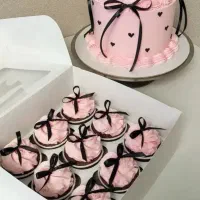 موچی  کیک تولد  مینی کیک بله برون