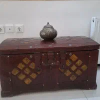 صندوق قدیمی روسی با قفل زنگ دار