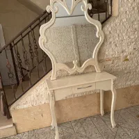 آینه و کنسول سفید|بوفه، ویترین، کنسول|مشهد, هفت تیر (آب و برق)|دیوار