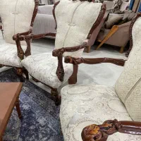 مبل ۸ نفره کارلوکس رنگ کرم به قیمت|مبلمان خانگی و میز عسلی|آمل, |دیوار