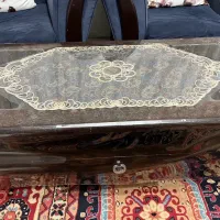 میز عسلی قهوه ای