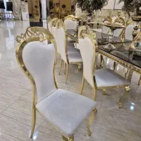 میز صندلی تالاری آبکاری pvd کار کرده