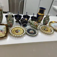 ظروف آنتیک سورمه ای وگلمرغ