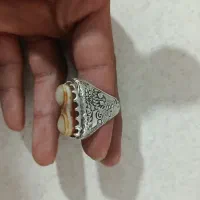 انگشتر نقره کار دست باباقوری دوکوهانه