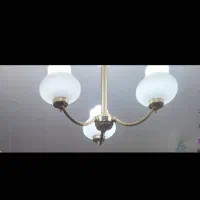 لوستر سه شاخه طلایی