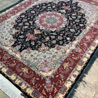 (فرش فرزین) تک ۱۲متری رج۴۰ نقشه علیا، گل ابریشم|فرش|تبریز, |دیوار