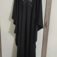 عبا مجلسی مانتو خفاشی جواهر دوزی شده گرم بالا نو