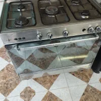 اجاق گاز فر فردار 5 پنج شعله سبحان تمام استیل