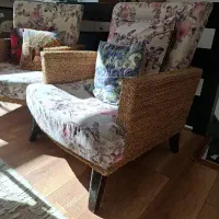 مبل تک نفره دسته حصیری