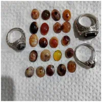 انگشتر طلا  نقره موزانایت شجر باباقوری الماس توپاز