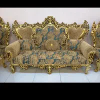 مبل کلاسیک ایتالیایی دسته چوبی کد ۱۴۵