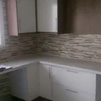 کابینت ام دی اف نو و سینک و شیر آلات