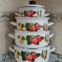 ست قابلمه لعابی ۸ تکه