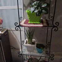 میز تلفن وگلدان میز ارایش فلزی