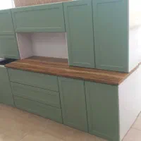 کابینت سبز/ آماده / لاکچری/ با اجاق گاز رایگان